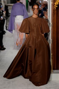 Model on the catwalk