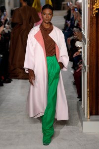 Model on the catwalk