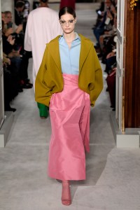 Model on the catwalk