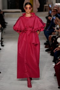 Model on the catwalk