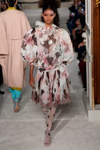 Model on the catwalk