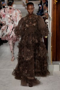 Model on the catwalk