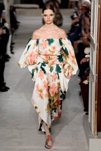 Model on the catwalk