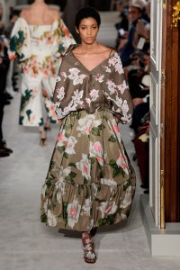 Model on the catwalk