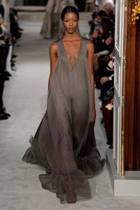 Model on the catwalk