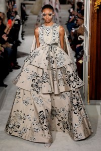 Model on the catwalk