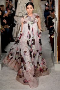 Model on the catwalk