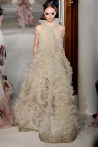 Model on the catwalk