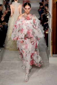 Model on the catwalk