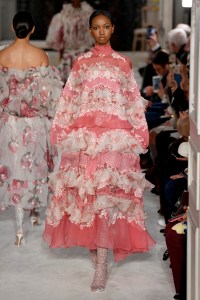 Model on the catwalk