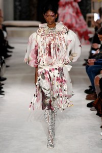 Model on the catwalk