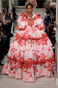 Model on the catwalk