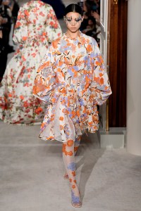 Model on the catwalk
