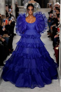 Model on the catwalk