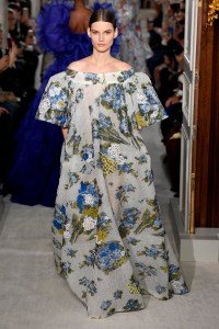 Model on the catwalk