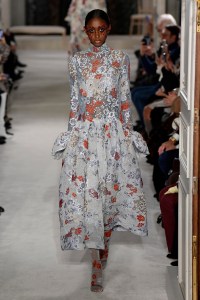 Model on the catwalk