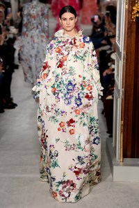 Model on the catwalk