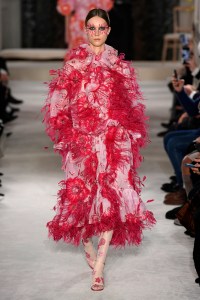 Model on the catwalk