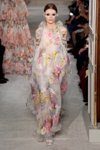 Model on the catwalk
