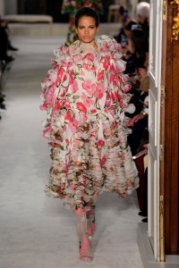 Model on the catwalk