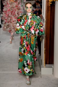 Model on the catwalk