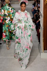 Model on the catwalk