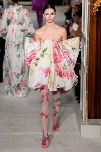 Model on the catwalk
