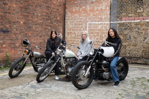 The London based all-women's motorcycle club V5.