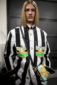 Backstage at Versace Men's Fall 2019