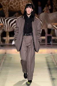 Model on the catwalk