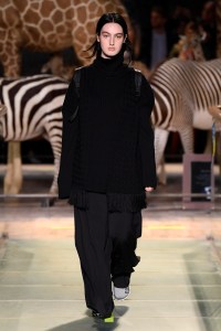 Model on the catwalk