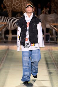 Model on the catwalk