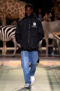 Model on the catwalk