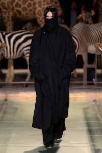 Model on the catwalk