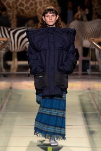 Model on the catwalk