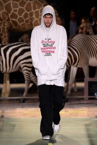 Model on the catwalk