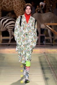Model on the catwalk