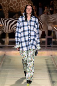 Model on the catwalk