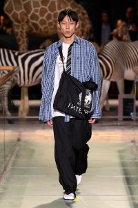 Model on the catwalk