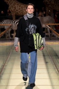 Model on the catwalk