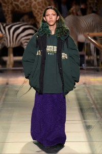 Model on the catwalk