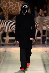 Model on the catwalk