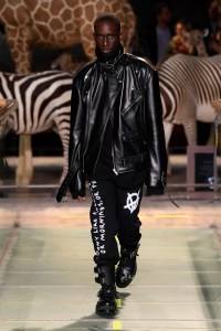 Model on the catwalk
