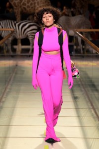 Model on the catwalk