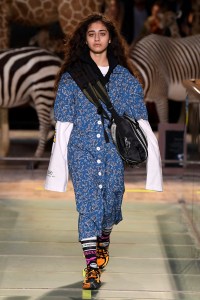 Model on the catwalk