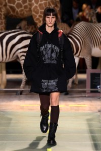 Model on the catwalk