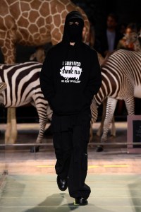 Model on the catwalk