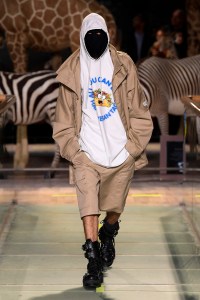 Model on the catwalk