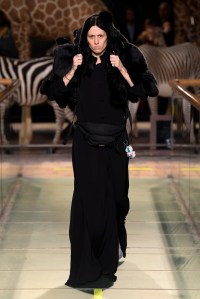 Model on the catwalk