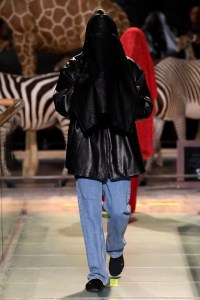 Model on the catwalk